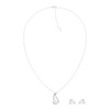 Collier acier argent 18cm - vue V1