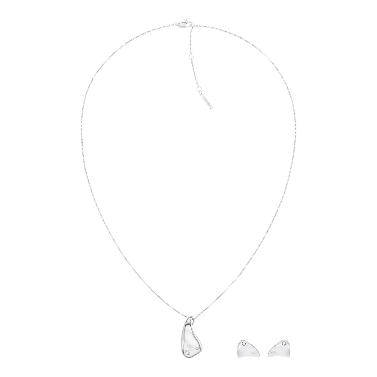 Collier acier argent 18cm