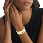 Bracelet CALVIN KLEIN acier doré - vue porté 1