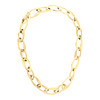 Collier acier doré jaune 50cm - vue V1