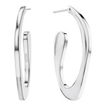 Boucles d'oreille acier - vue 1