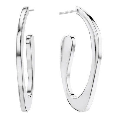 Boucles d'oreille acier - vue 1