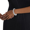 Bracelet CALVIN KLEIN laiton argent - vue Vporté 1