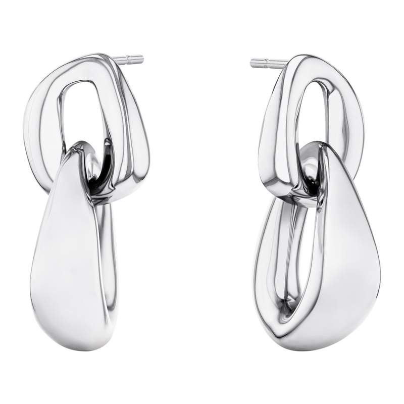 Boucles d'oreilles laiton argent - vue 3