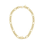 Collier acier doré jaune 51cm - vue 1