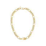 Collier acier doré jaune 51cm - vue 3