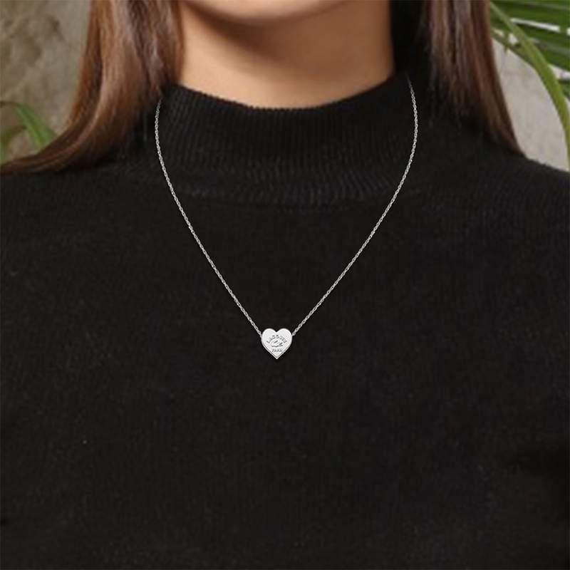 Collier acier 41cm - vue porté 1