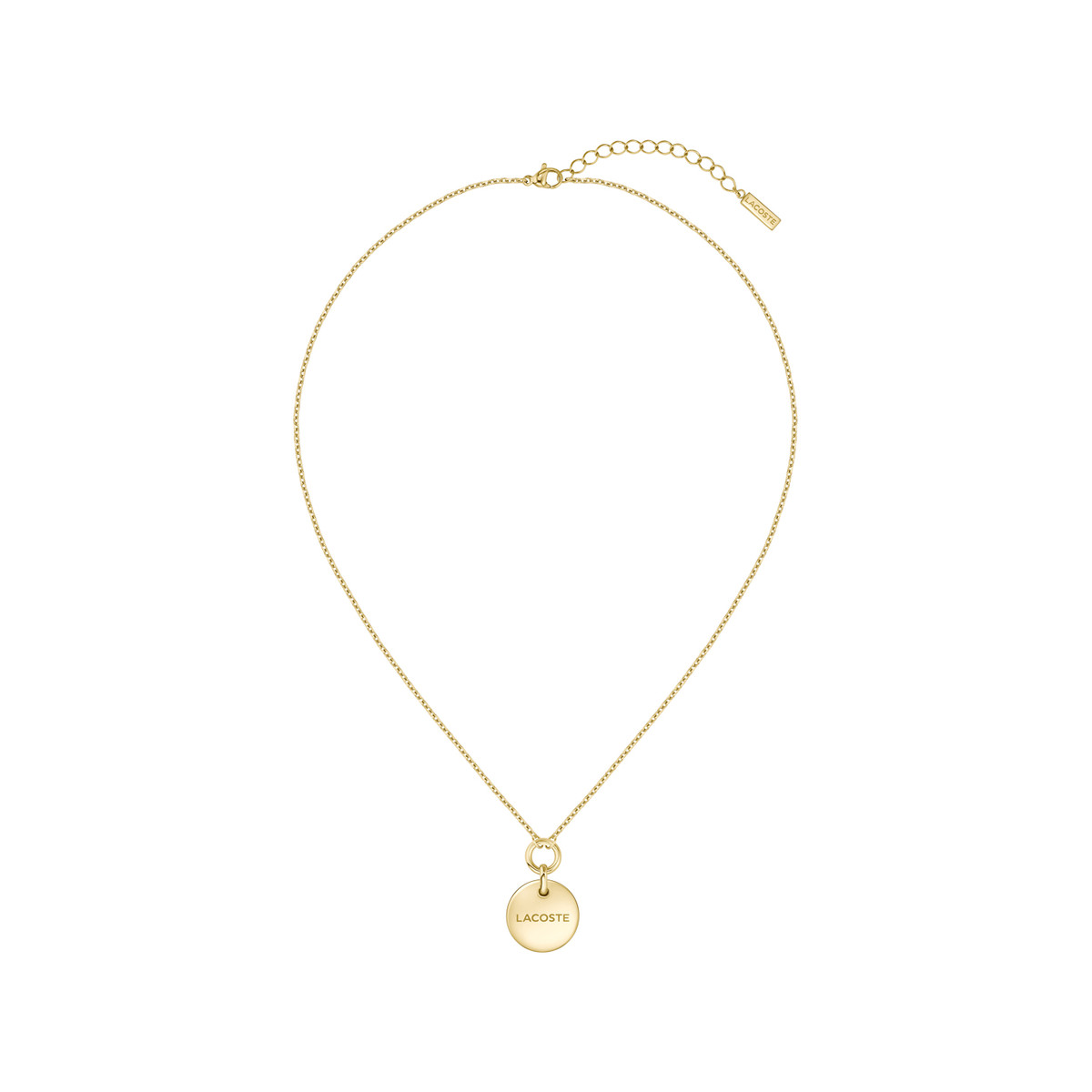 Collier LACOSTE MOMENTO acier doré  46cm - vue 3