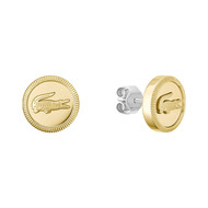 Boucles d'oreille acier doré jaune