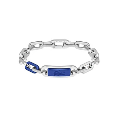 Bracelet acier bleu fonce - vue 1