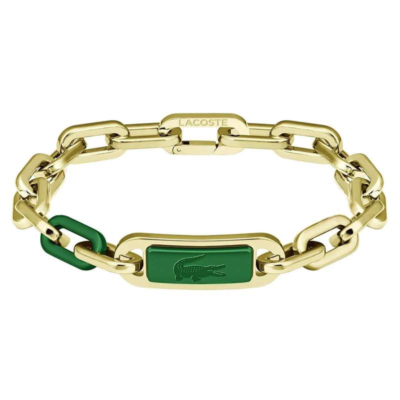 Bracelet acier vert fonce - vue 1