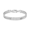 Bracelet acier argent - vue V1