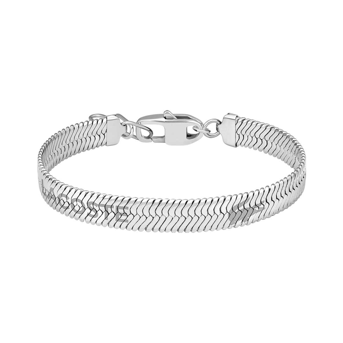 Bracelet acier argent