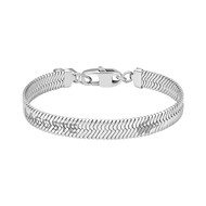 Bracelet acier argent