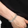 Bracelet acier - vue Vporté 1