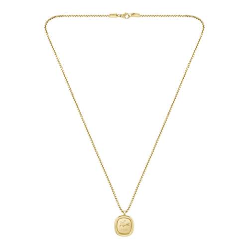 Collier acier doré jaune 56cm