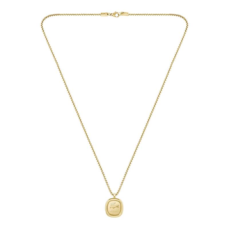 Collier acier doré jaune 56cm - vue 1