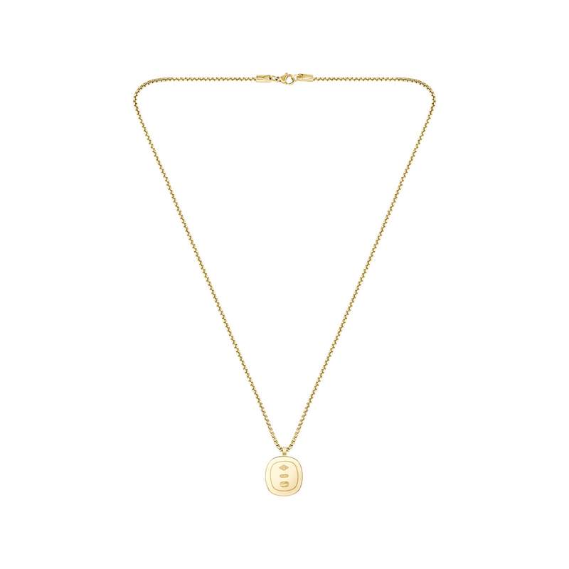 Collier acier doré jaune 56cm - vue 3