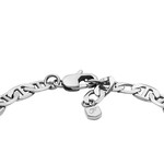 Bracelet acier inoxydable argent - vue D1