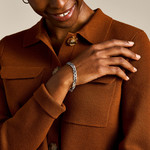 Bracelet acier inoxydable argent - vue porté 1