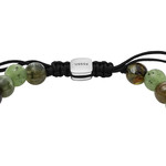 Bracelet FOSSIL acrylique argent vert marron longueur 25 cm - vue D1