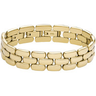 Bracelet acier inoxydable doré jaune