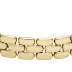 Bracelet FOSSIL Arden acier inoxydable doré jaune Longueur 19 cm - vue D5