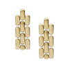 Boucles d'oreille FOSSIL acier inoxydable doré jaune - vue V3