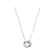 Collier argent argent oxyde de zirconiums 46cm