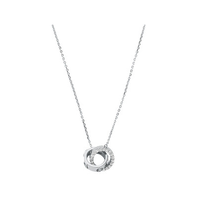 Collier MICHAEL KORS argent argent oxyde de zirconiums longueur 46cm
