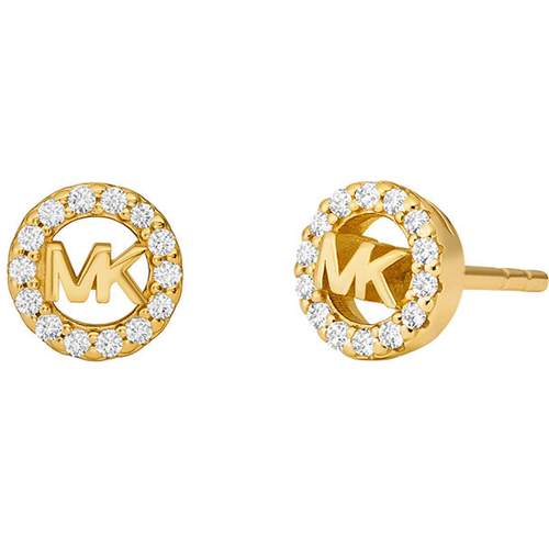 MICHAEL KORS oorbellen van zilver en gele zirkoonoxide