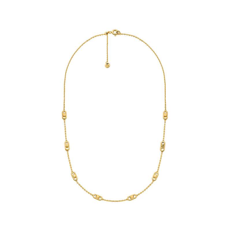 Collier MICHAEL KORS argent doré jaune longueur 43cm - vue 1