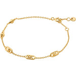 Bracelet MICHAEL KORS argent doré jaune longueur 18.5 cm - vue 1