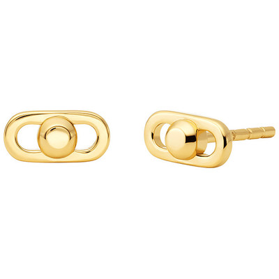 Boucles d'oreille MICHAEL KORS argent doré jaune - vue 1