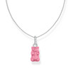 Collier THOMAS SABO Haribo rose argent et zirconium longueur 45 cm - vue V1