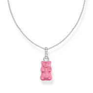 Collier THOMAS SABO Haribo rose argent et zirconium longueur 45 cm