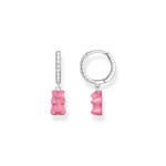 Créole individuelle ARGENT THOMAS SABO HARIBO rose et oxyde de zirconium - vue 1