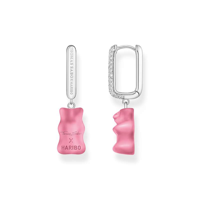 Créole individuelle ARGENT THOMAS SABO HARIBO rose et oxyde de zirconium - vue 3
