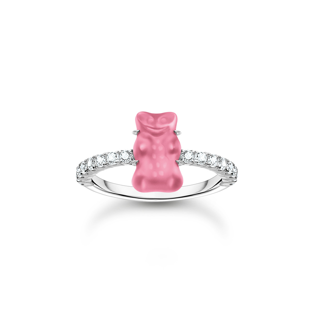 Bague THOMAS SABO Haribo rose argent et zirconium