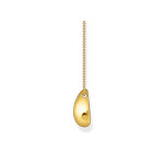Collier THOMAS SABO argent doré jaune  pendentif goutte organique longueur 50 cm - vue 3