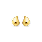 Boucles d'oreilles THOMAS SABO argent doré en forme de goutte organique - vue 2