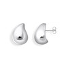 Boucles d'oreilles argent gris - vue V1