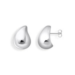 Boucles d'oreilles argent gris - vue 1