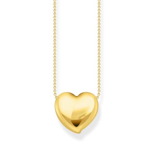 THOMAS SABO zilveren halsketting met geel hart