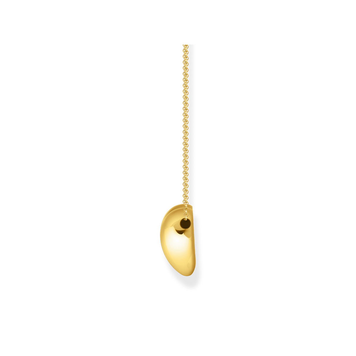 Collier THOMAS SABO argent doré jaune coeur - vue 2