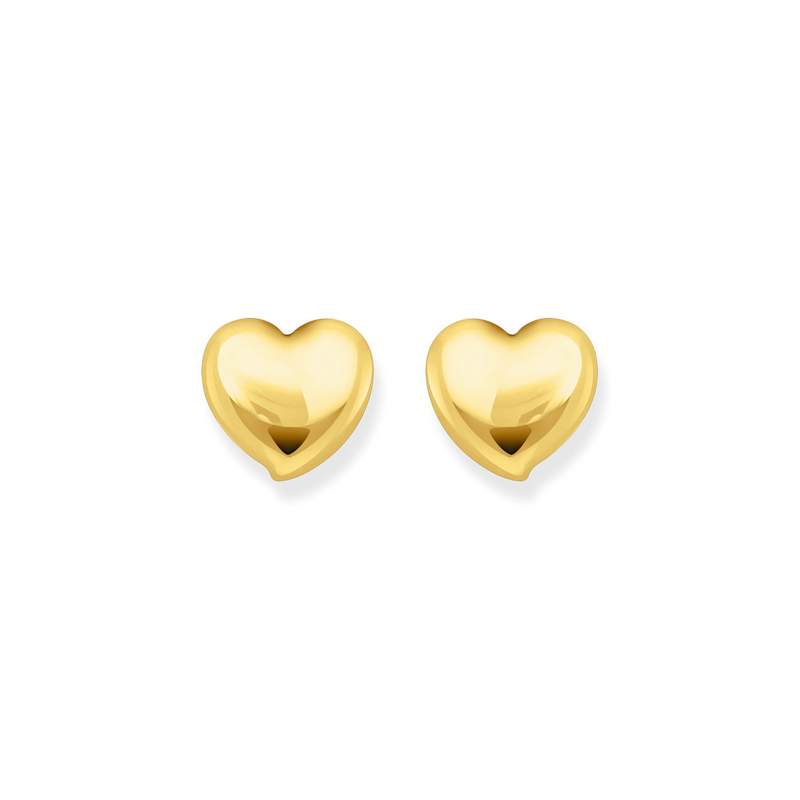 Boucles d'oreilles THOMAS SABO coeur argent doré jaune - vue 2