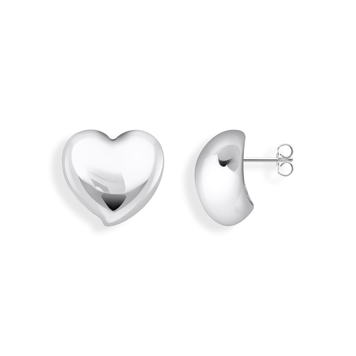 Boucles d'oreilles argent gris