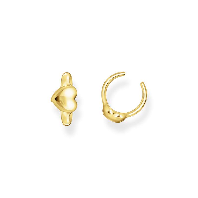 Manchette THOMAS SABO argent plaqué or motif coeur - vue 1