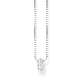 THOMAS SABO zilver en zirkonia ketting lengte 45 cm