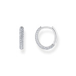 Boucles d'oreilles argent gris - vue 1